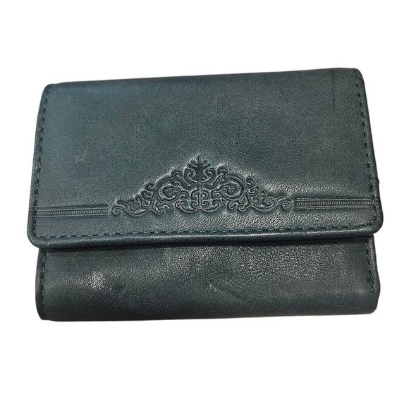 Vintage Princess Gardner Forest Green Tri-Fold Wallets Retro Minimalist Casual - Picture 1 of 10